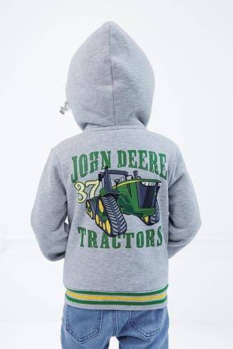 John Deere Tractor Fleece Zip Up Hoodie Toddler to Little Kid Sizes (2T - 7)4