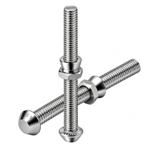 Image of By VP INDUSTRIES (Combo - 10) M6x25 Anti Theft Security Screw with Nut