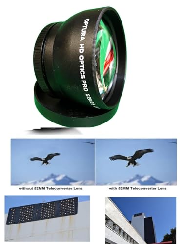 image for OPTURA HD OPTICS OPTURA HD 52MM HD Sport Action 2X Tele Zoom Lens for 