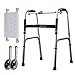 Produktbild III- Multifunktionswalker/gehende Stützklammer/stehender gehender Rahmen Alter Mann Falten erhöhte Vier Fußwalker-Rehabilitations-Ausrüstung (Wanderer + Zwei Räder + sitzendes Brett)