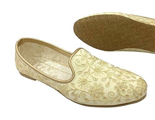 Stop n Style Cream Mens Jutti Sherwani Shoes Men Indian Wedding Handmade Ethnic Mojari Punjabi Juti4