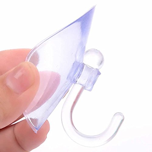 2 Ganci A Ventosa In Plastica Resistente - Trasparenti, Riutilizzabili, Multiuso Per Bagno E Cucina - Porta Asciugamani, Ghirlande, Senza Fori - 4