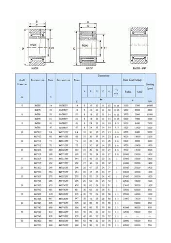 Roulement à rouleaux de support NUTD4090 en acier chrome haute pureté - 5