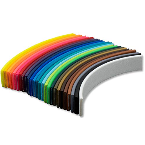 Beta BioThane Meterware | Dicke: 2.5 mm | Riesenauswahl: 29 Farben bis zu 8 Breiten (Gold 16 mm breit)