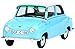 Schuco 450009600 - Modellino Goggomobil Limousine 1:18", colore: Blu/Bianco