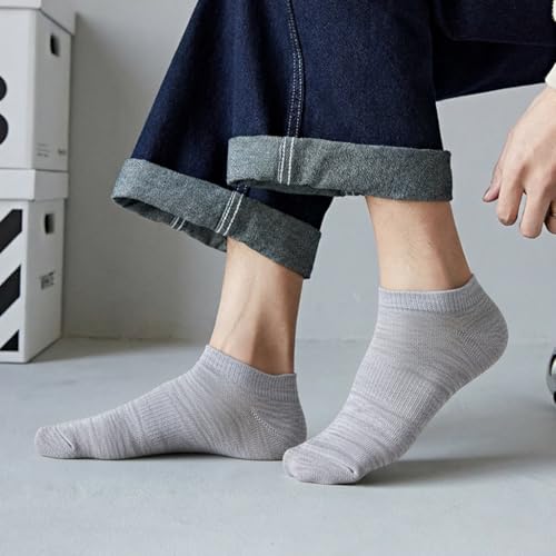 Image of 12-30 Pairs Low Cut Ankle Socks for Men Thin Breathable Casual No Show Athletic Socks Bulk