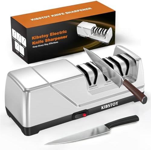 Knife Sharpener Electric, 3-Stage Professional Kitchen Sharpener ...