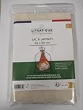 LE PRATIQUE Sac à jambon 65 x 80 cm Blanc Jetable Auto scellante Respirant Coton