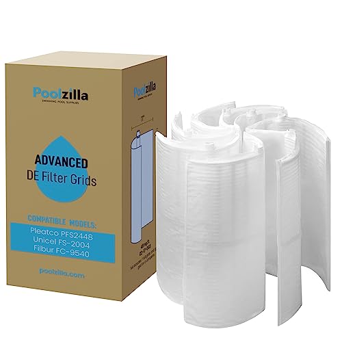 Poolzilla 48 Square Foot DE Grid Replacement - Compatible with Pleatco PFS2448 Unicel FS-2004 Filbur FC-9540-24 High (7 Full 1 Partial) Swimming Pool Filter Cartridges