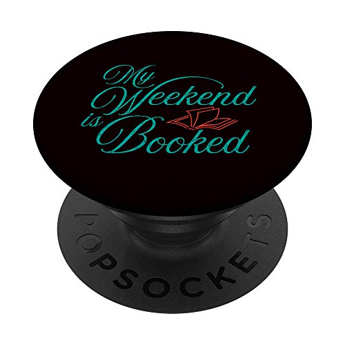 Mon week-end est réservé à la lecture Book Lovers Library PopSockets PopGrip Interchangeable