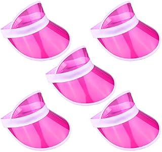 The Glowhouse - Pack of 5 Neon Sunvisors - Premium Quality Sun Visors