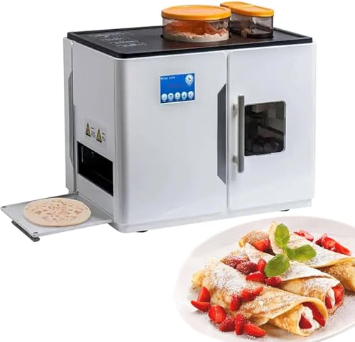 Máquina automática Roti Maker - Máquina eléctrica para hacer chapati, tortilla, panqueques con ajuste de grosor, una llave para hacer 20 piezas por lote para uso doméstico