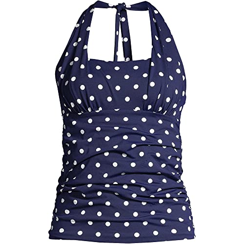 Lands' End Women's Chlorine Resistant Square Neck Halter Tankini Swimsuit Top3