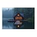 XAHOR Lakeside Cabin Wall Art – Cozy Wooden House by The Lake – Evening Nature Landscape Print Canvas Posters Wall Art Bedroom Office Room Decor Gift Unframe 16x24inch