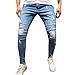Pantalones Vaqueros para Hombre Casuales Moda Pantalones Vaqueros Rotos Hombre Jeans Trend Largo Pantalones Pants Skinny Pantalon Ropa Fitness Hombre Jeans Largos Pantalones vpass