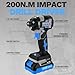 Cordless Drill & Impact Driver: DEKOPRO 20V Brushless Power Drill and 20V Brushless Impact Driver Set, Power Tool Set with 2 x 2.0Ah Batteries, Charger, Bag& 52 x Accessories-Blue