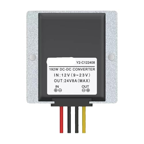 Convertisseur 12V en 24V 8A pour ampli audio de voiture et camions