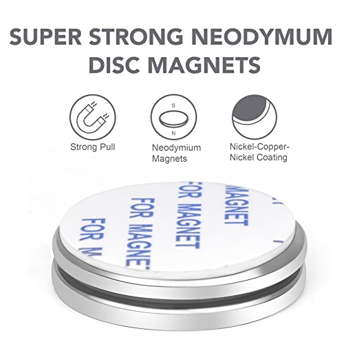 E Bavite Super Strong Neodymium Disc Magnets With Double Sided Adhesive, Powerful Permanent Rare Earth Magnets, 1.26 Inch D X 1/8 Inch H 2 Packs, 30X3 2P #TOP1