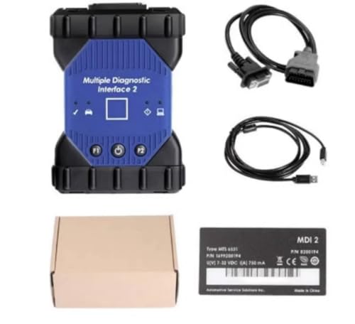 2024 G' M MDI2 Multi Diagnostic Interface Scanner EL-52100-AM for DLC Cable Plug 2 WF Interface Scanner Kit with OBD2 USB 2.0 Interface (with WiFi)