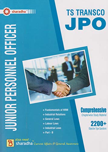 TS Transco JPO (Junior Personnel Officer) Comprehensive Chapterwise Study Material 2200+ Objective Type Questions