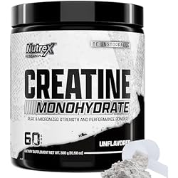 Nutrex Research Creatine Monohydrate Powder 60 Servings | Unflavored 5G Micronized Creatine Powder | Gluten Free