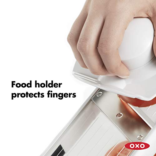 OXO Fatiador Mandolina Portátil Grande Ajustável Good Grips, Branco