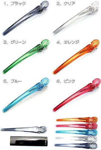 まとめ買い 美人髪 カラーダッカール ヘアクリップ １００mm ４０本セット