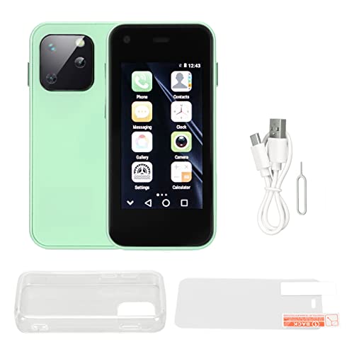 XS13 Mini Smartphone 3G Dual SIM 2,5 Tum Barntelefon Grön