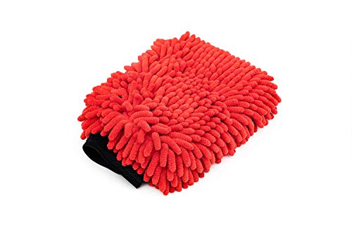 The Rag Company - Luvas de lavagem de microfibra premium de chenille – perfeitas para lavagem e deta