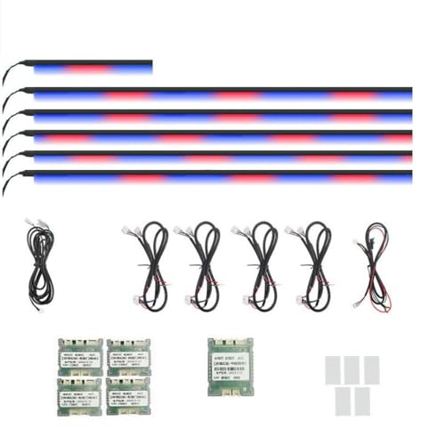 6 in 1 Car Interior Ambient Lights Acrylic Optical Fiber Led Colorful Strips Atmosphere Lamp led Ambient Lighting car Interior