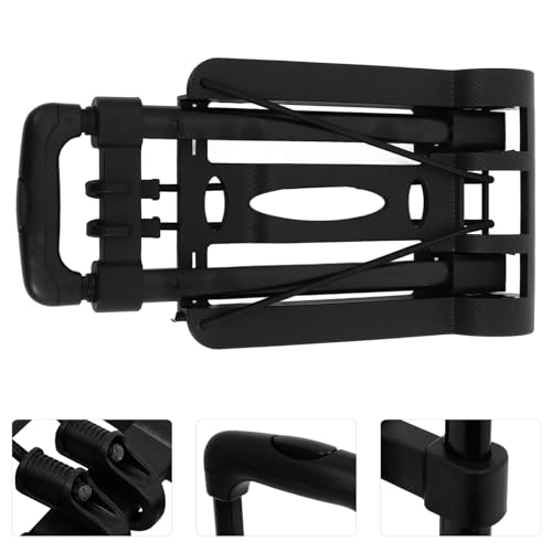 Carretilla plegable de mano ligera con 2 ruedas y doble gancho miniatura 7