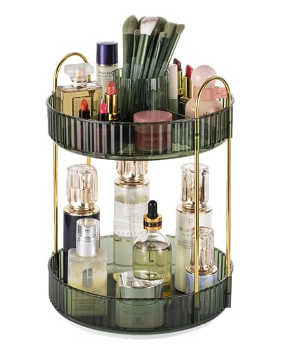 Argox 360 ° rotary makeup organizer, bathroom counter organizer,skincare care organizer,make up organizers and storage.