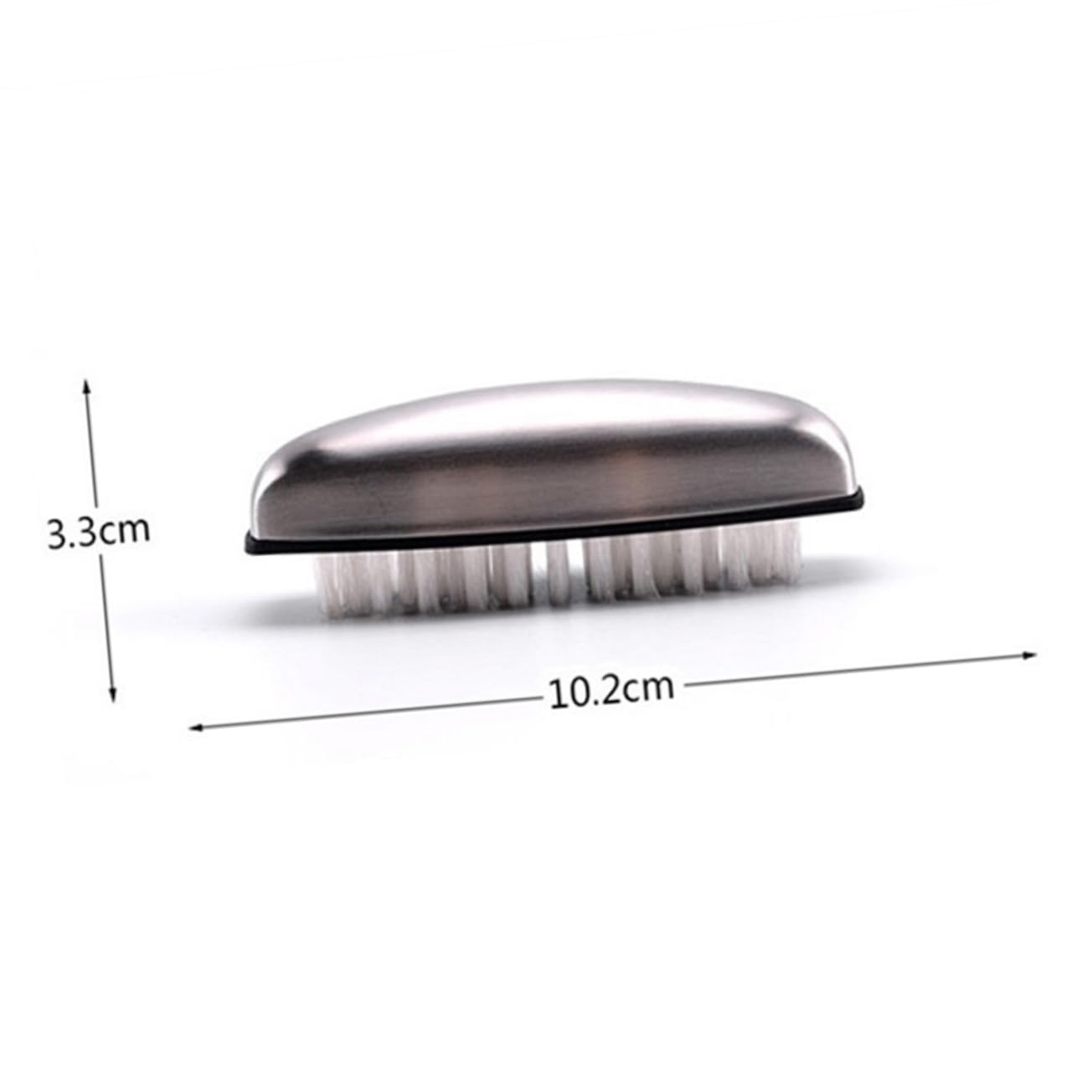 2pcs Stainless Steel Nail Brush Creative Hand Scrubbing Brushes for Fingernail Cleaning and Home Cleaning Lightweight and Portable Soft Bristles