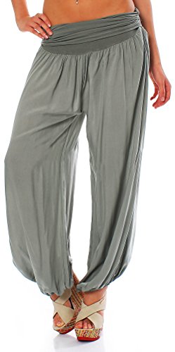 Malito - Damen Haremshose - Pumphose aus Baumwolle - leichte Sommer...