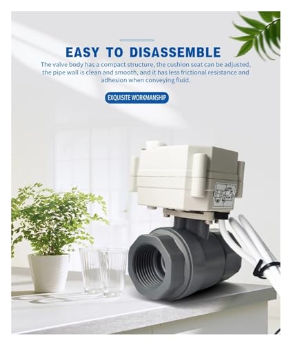 Válvula de bola de 1" para automatizar sistemas de riego y control de agua DN25 4