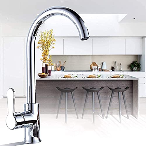 Robinet mitigeur de cuisine inox 304 installation monotrou pour évier - 4