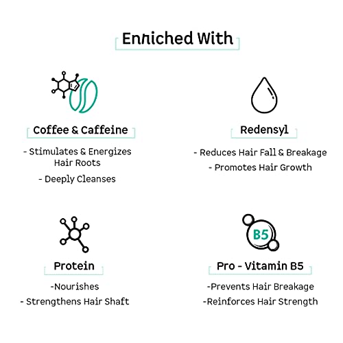 mcaffeine Coffee Hair Spa & Hair Fall Control Kit|Shampoo, Conditioner & Hair Oil|Redensyl & Pro-Vitamin B5|Sulphate, Paraben & Mineral Oil... - Image 2