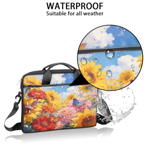 Maletín para laptop con diseño de mariposas 15 pulgadas miniatura 3