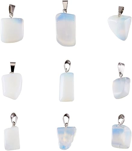 Miniatura 14 de Beadthoven - 24 colgantes de malaquita con piedra curativa irregular, cristal de chakras, reiki, pepita verde caída, cuentas para hacer collares