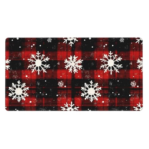 Tapis de souris de jeu flocon de neige en caoutchouc antidérapant pour PC