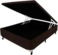 Box Baú Castor Casal Marrom 138x188x35cm