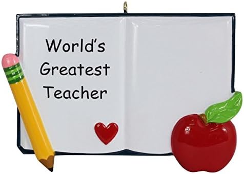 World's Greatest Teacher Christmas Ornament 2026 Personalized Student Gift image 5