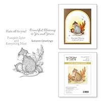 Hats Off to You! Gummistempel-Set aus der House-Mouse Tree-mendous Christmas Collection, rot