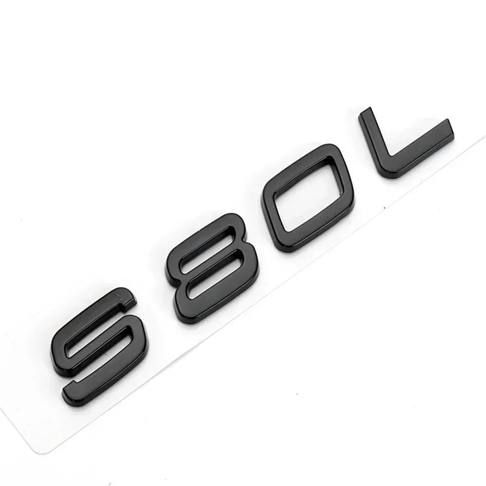 YTQMoreBNZ YYDStes ABS Car Body Trunk Emblem Sticker Compatible With Volvo S40 S60 S80 S90 S80L S60L