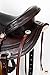 HILASON Chocolate Brown 15 in Western Horse Saddle American Leather Flex Tree Trail & Pleasure Brown