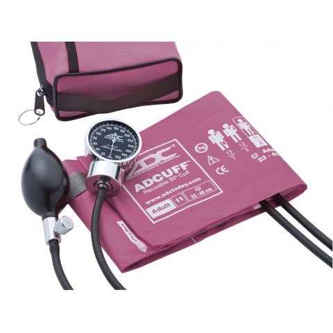 ADC 778-11AM Pocket Aneroid Kit, Pocket Aneroid Kit, Magenta M, Adult