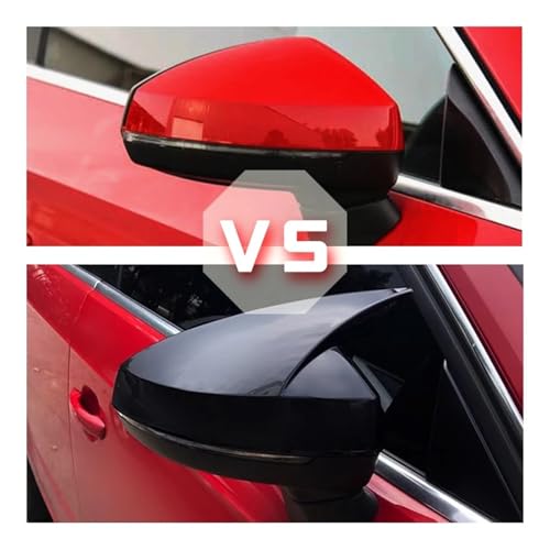 Capot de rétroviseur pour A3 S3 8V RS3 2013-2019 coque noire carbone - 4