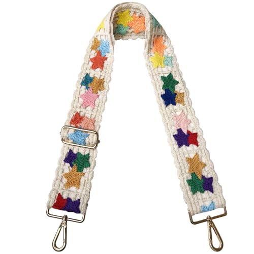 TCOMVEZ Crochet Purse Straps Replacement Crossbody for Handbags Women Guitar Strap 2 inch Wide Adjustable Bag Strap…