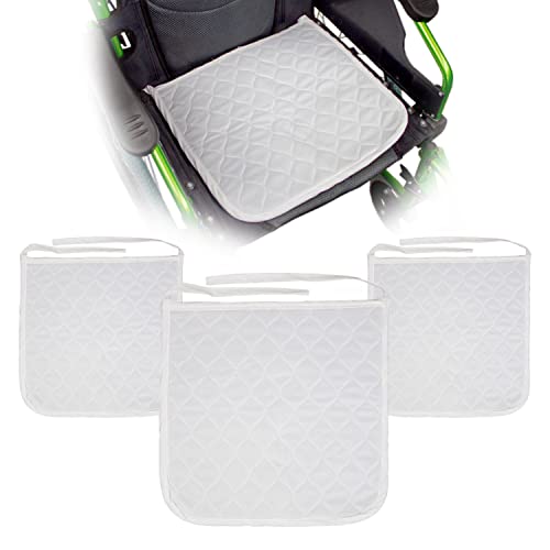 Mobiclinic, Empapador adultos, Pack de 3 unidades, Reutilizable, Marca española, Para silla ruedas, Asientos, Coche, Lavable, 450 lavados, Absorción, 8 l/m2, 40 x 38 cm, Color blanco
