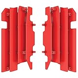Polisport 8459900002 - Set Di Griglie Per Radiatore In Polipropilene Resistente E Durevole Senza Hardware Compatibile Con Le Moto Honda In Colore Rosso - 2